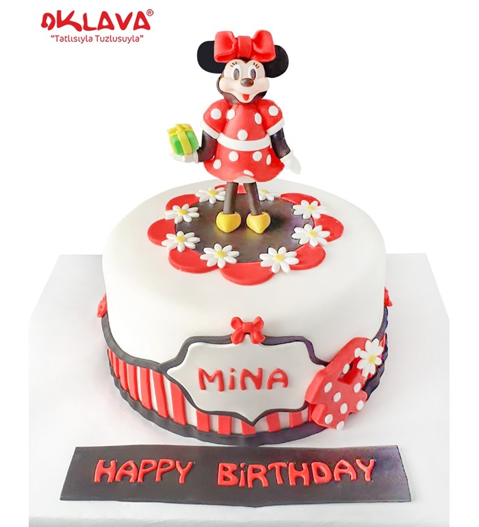 minnie mouse pastası, minnie mouse butik pasta modelleri