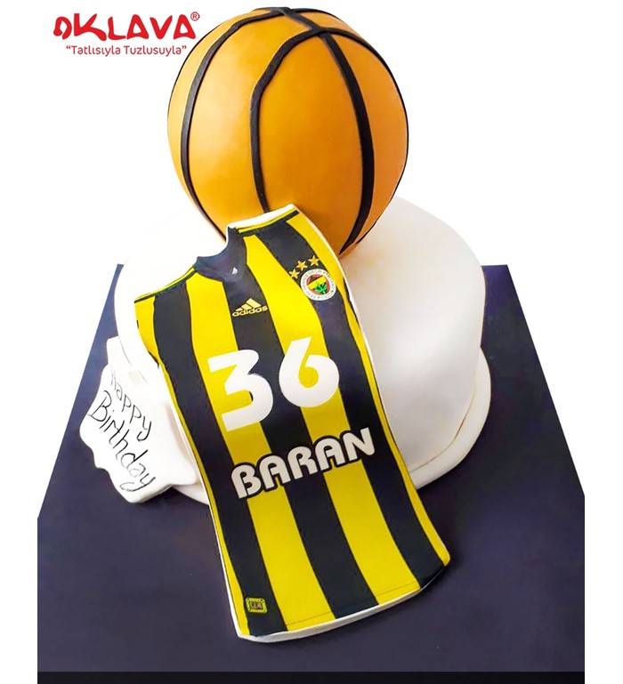 basketbol pastası, fenerbahçeli pasta, takımlı pasta