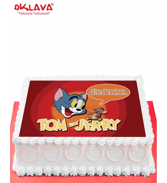 tom ve jerry pastası, kedili pasta, kedili pasta modelleri