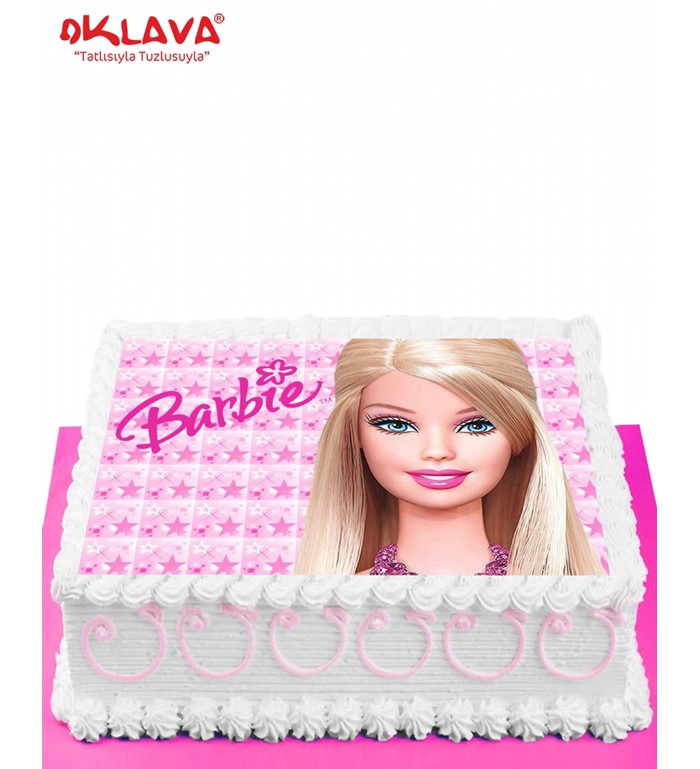 barbie resimli pastalar, resimli barbie pastaları