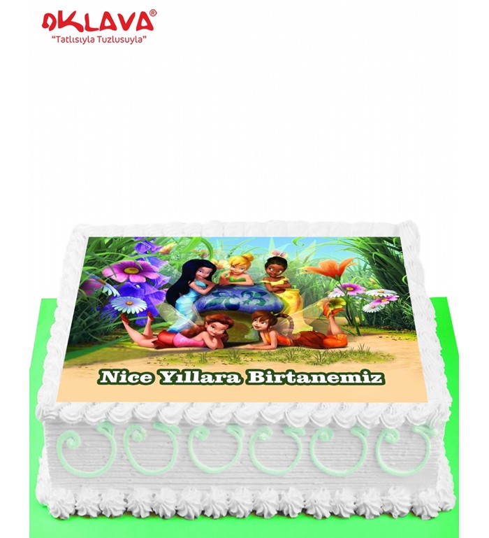 Tinker Bell pastası, resimli kız çocuk pastamodelleri