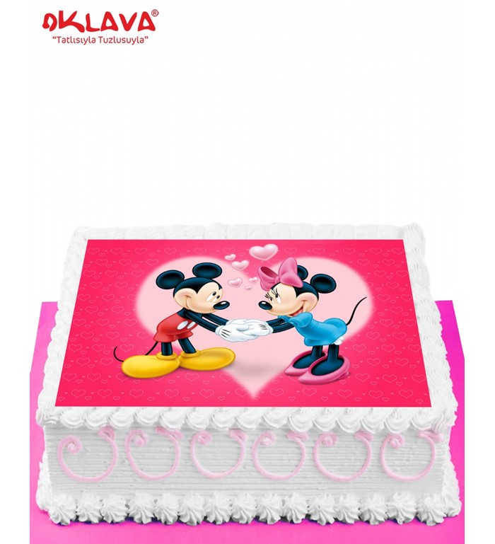 minniemouse resimli pasta, minnie pasta siparişi