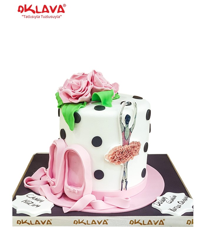 balerin doğum günü pastası, balerin pasta modelleri