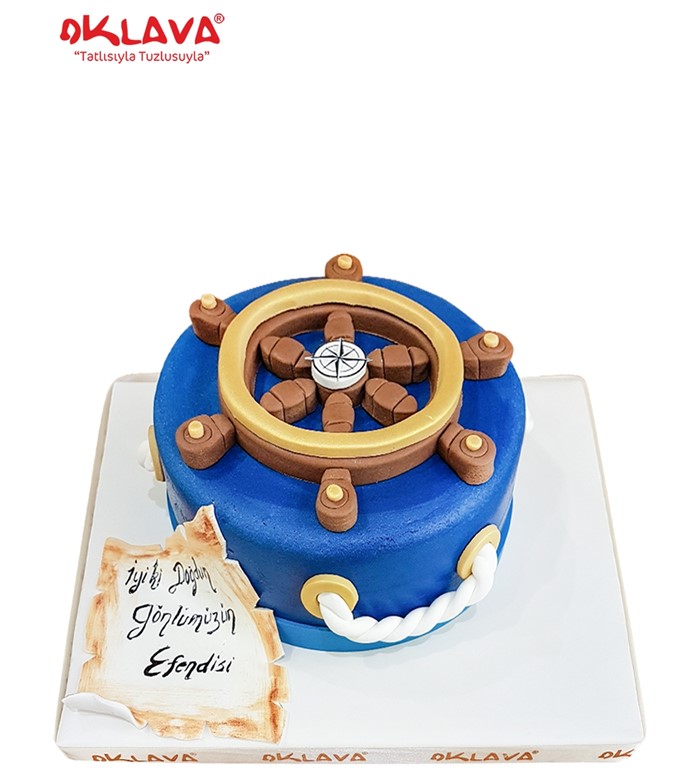 denizci pastası, kaptan pastası, farklı tasarımlı pasta