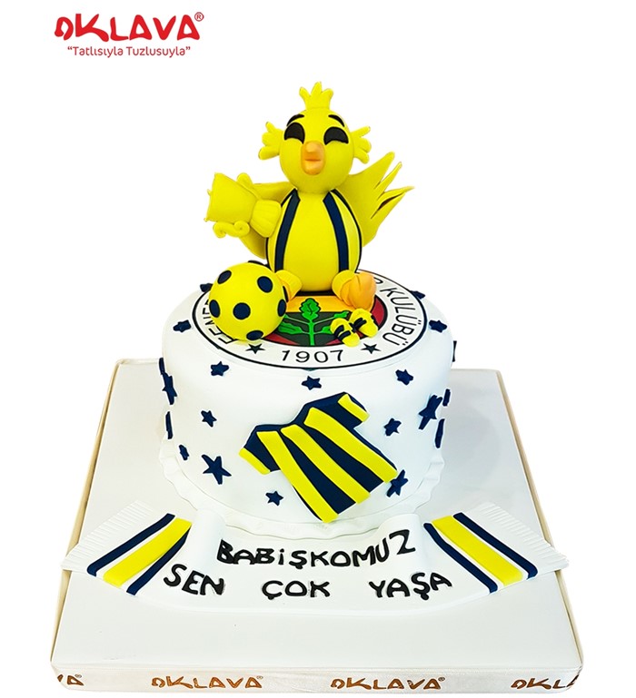 fenerbahçe pastası, civciv pastası, fenerbahçe doğum günü