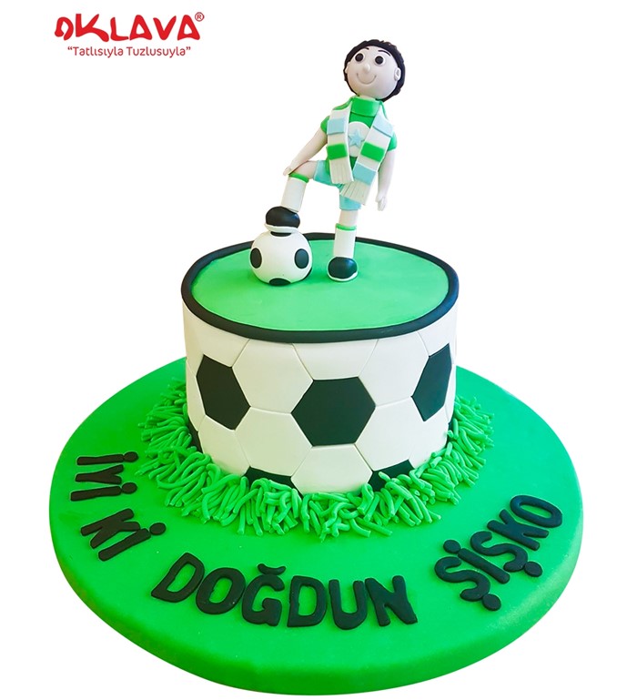futbol pastası, futbol temalı pasta, taraflara özel pasta