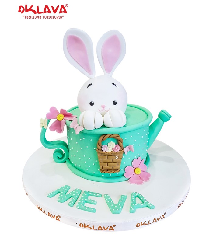 sevimli tavşan, tavşanlı pasta modelleri, butik pastalar
