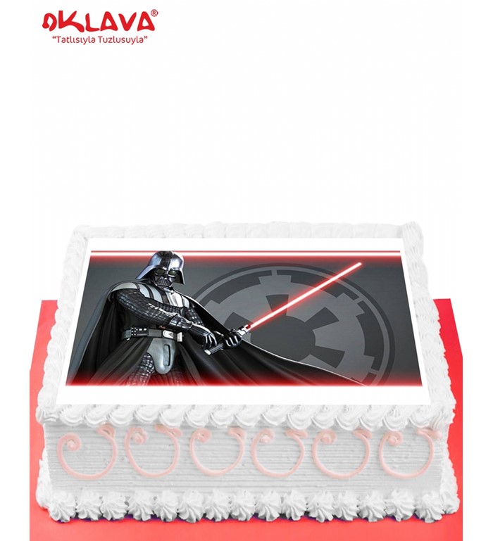 star wars, film pastası, resimli pasta, darth vader 