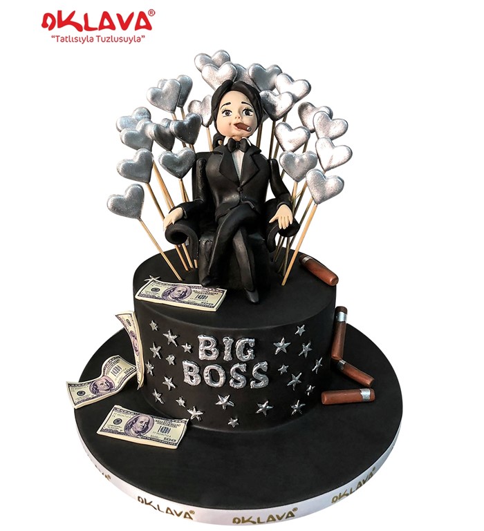 big boss pastası,  bigboss butik pasta, patron pastası