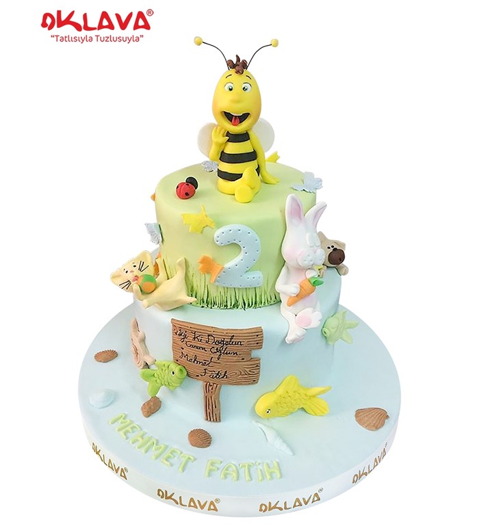 arı maya, arı maya pastası, çizgi film pastaları, figürlü 