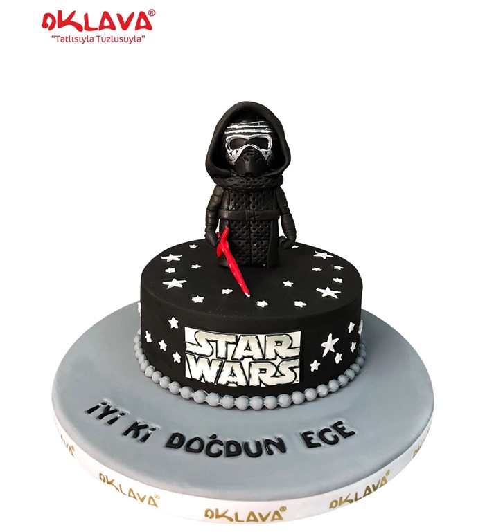star wars, yıldız savaşları, doğum günü pastası, film pastas