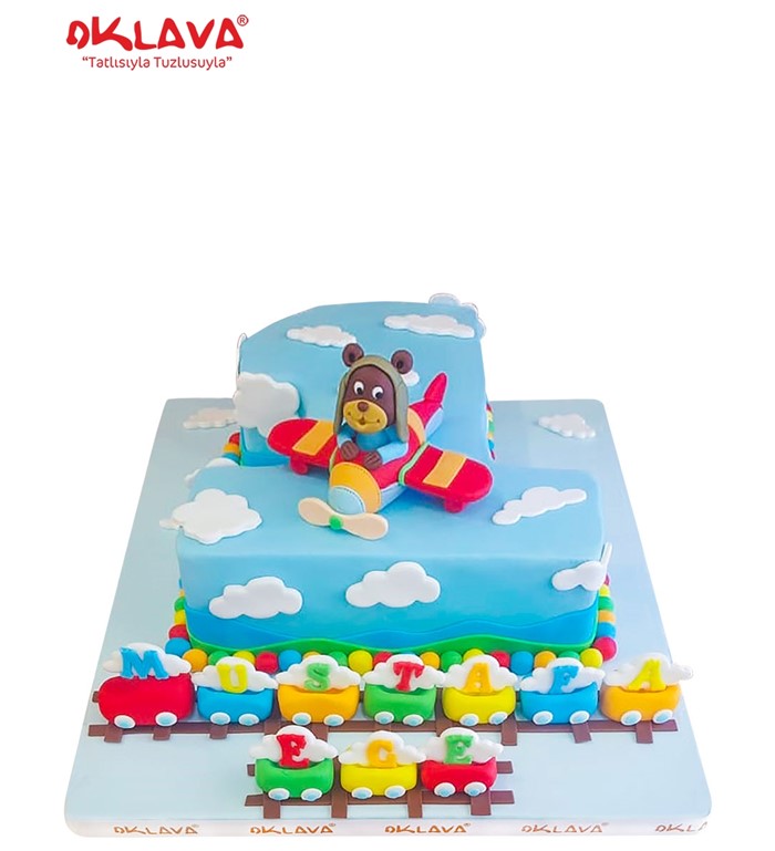 1 yaş ayıcıklı pasta modelleri, bir yaş doğum günü pastası
