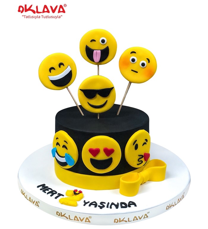 emoji pasta modelleri, emoji pasta tasarımı, emoji pasta 