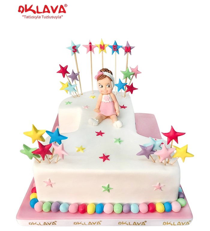 1 yaş doğum günü pastası, bir yaş pasta modelleri 
