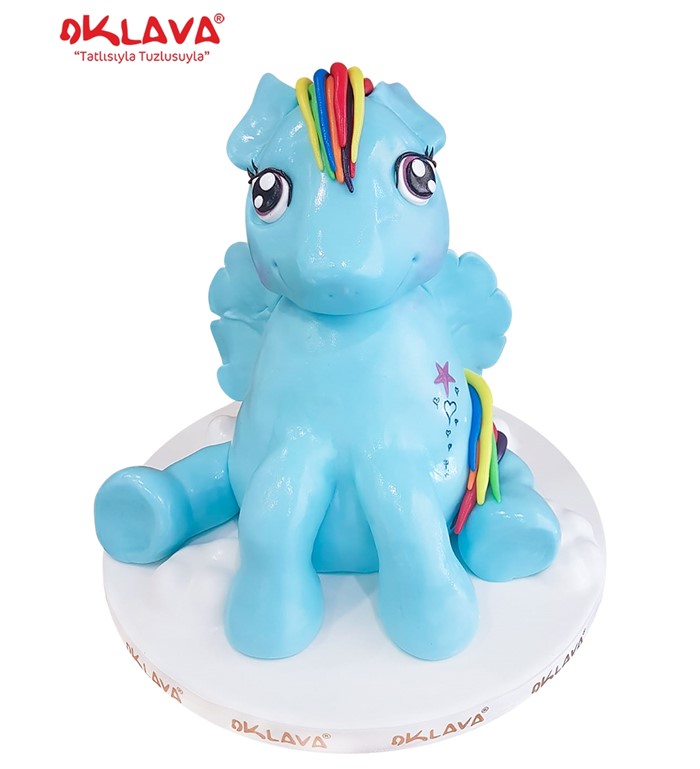rainbow dash, unicorn pastası, pasta modelleri