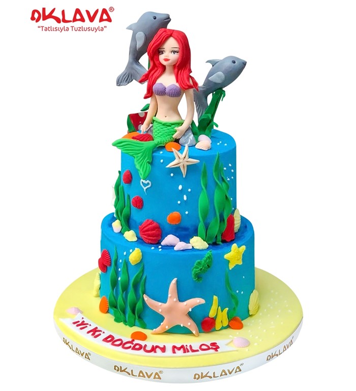 deniz kızı pastası, deniz kızı pasta modelleri, deniz kızı