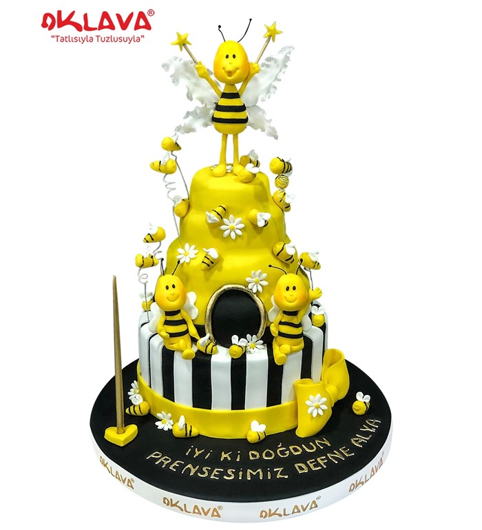 arı maya pastası, arı maya doğum günü pastası