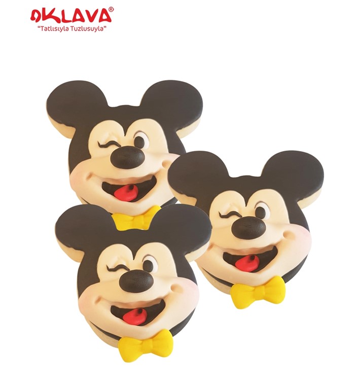 Mickey Mouse Kurabiyesi Oklava Pastanesi