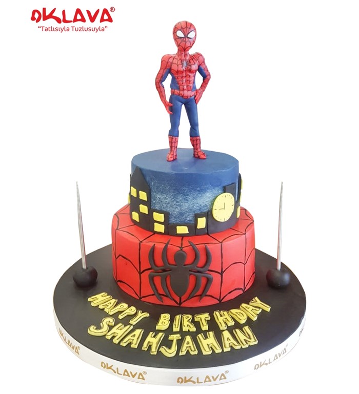 spiderman, örümcek adam pastası, çizgi film pastaları