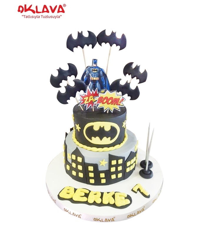 batman, batmanli pasta, çocuk pastası, süper kahraman