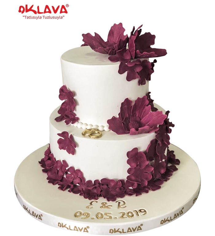 söz nişan, düğün pastası, zambak pasta, düğün pasta modeli