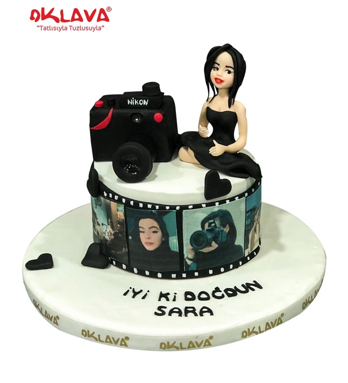 meslek pastası, fotoğrafçı pastası, özel tasarımlı pasta