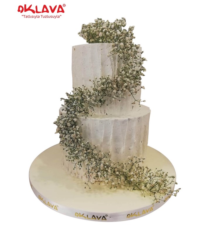 süslü naked cake, sade pastalar, sade düğün pastası