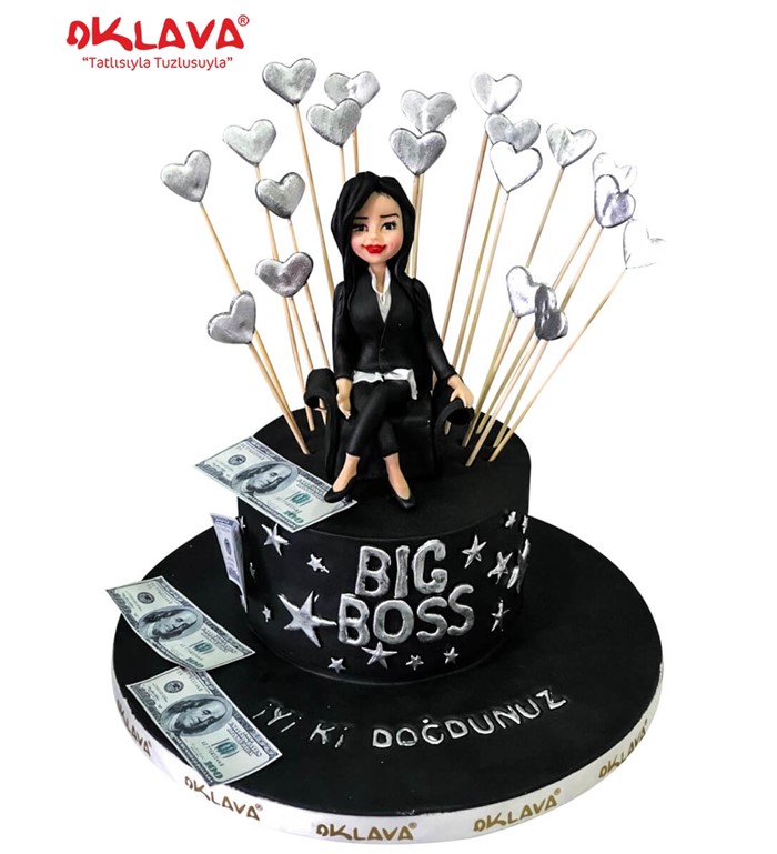big boss, kadın pastası, figürlü kadın pastası, sevgili 