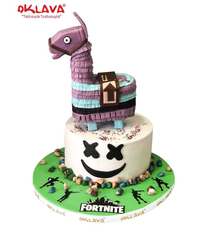fortnite, oyuncu pastası, özel tasarım pasta, gamer pastası