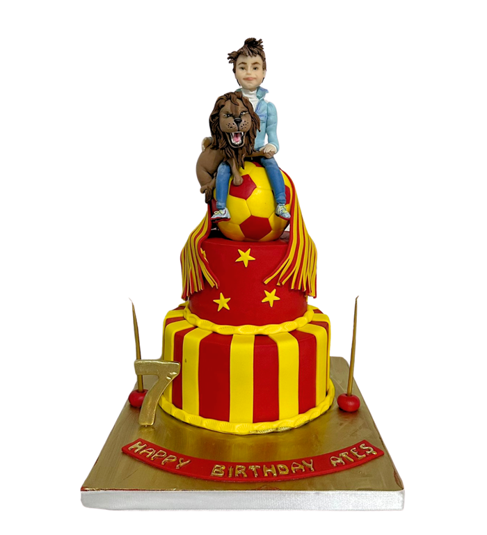 Galatasaray pastası, vahşi pasta, taraftar doğum günü pasta