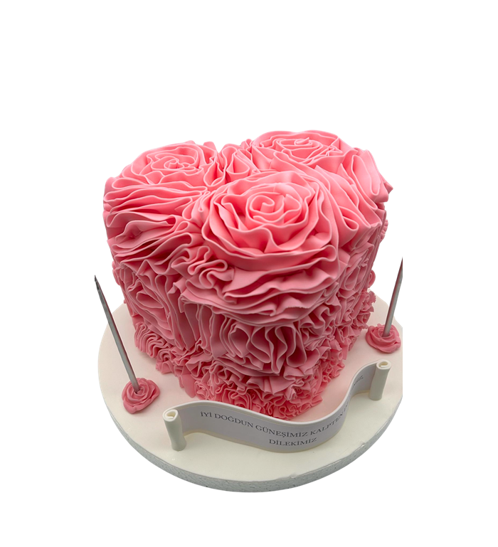 Gül doğum günü pasta, doğum günü pastası, sevgili pastası