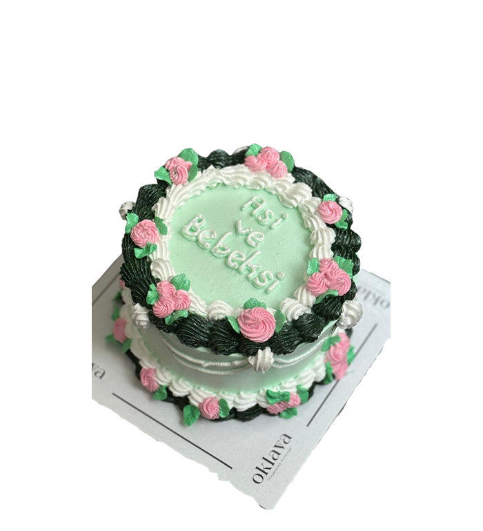 Retro pasta, bento cake, doğum günü, yazılı pasta, asi