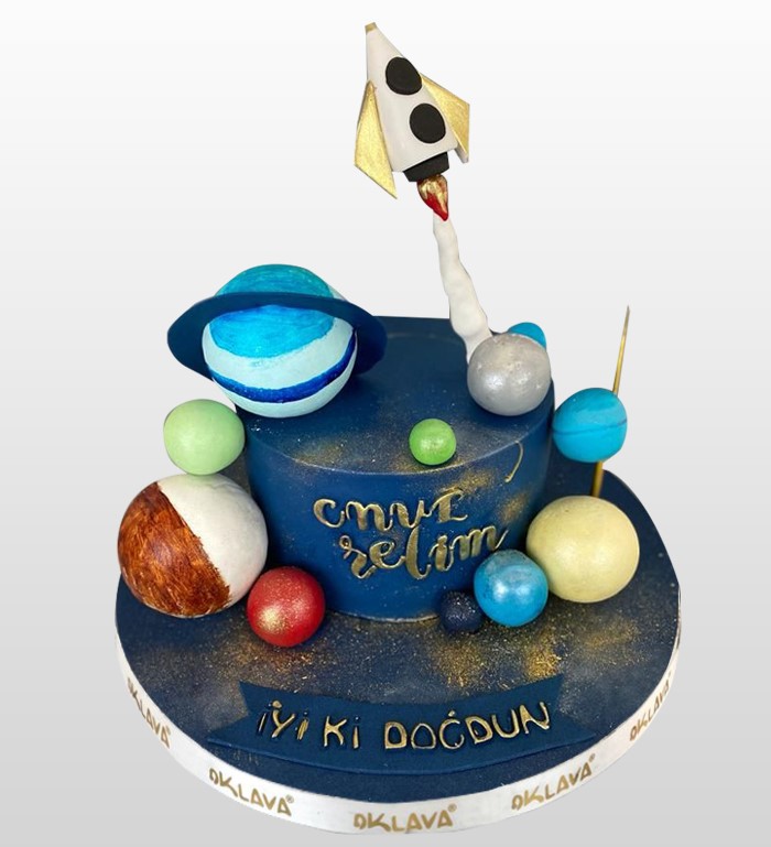 gezegenler dğum günü pastası, çocuk doğum günü pastaları
