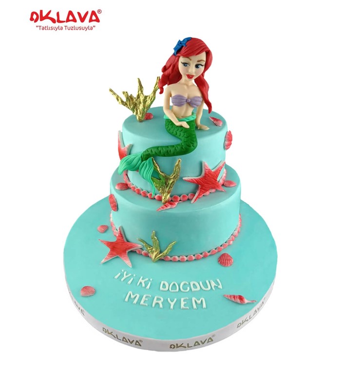 deniz kızı, deniz canlıları, özel pastalar, doğum günü