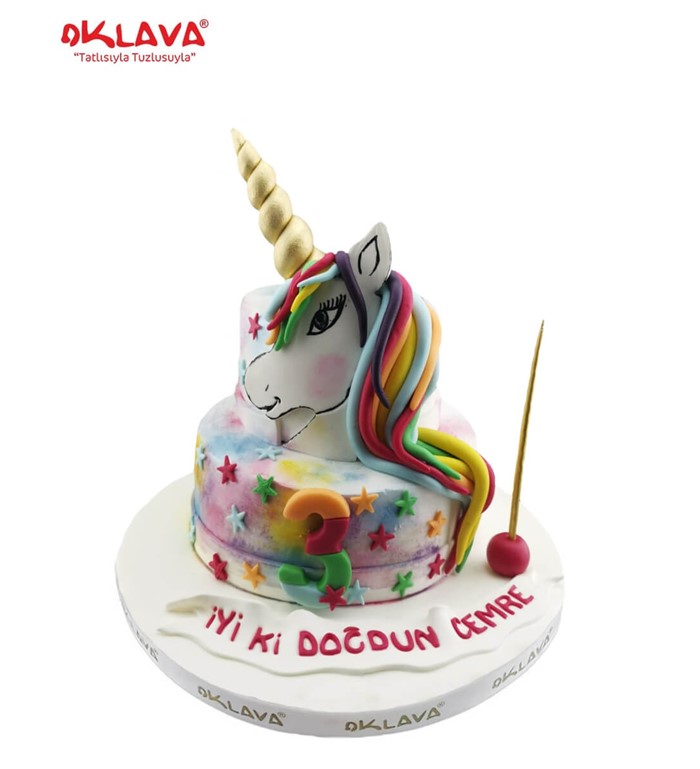 unicorn, rakamlı pasta, unicorn pastaları, doğum günü pasta