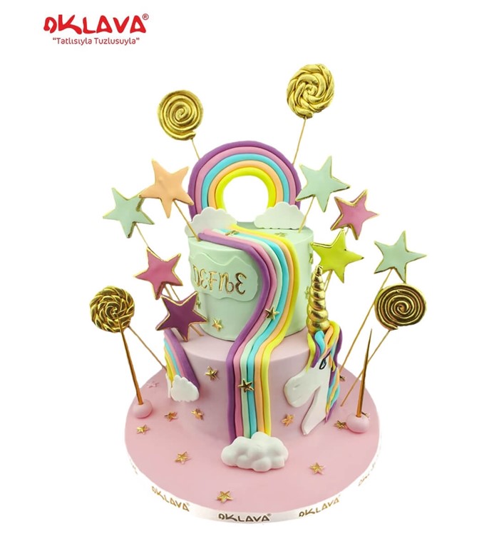 unicorn, rakamlı pasta, unicorn pastaları, doğum günü pasta