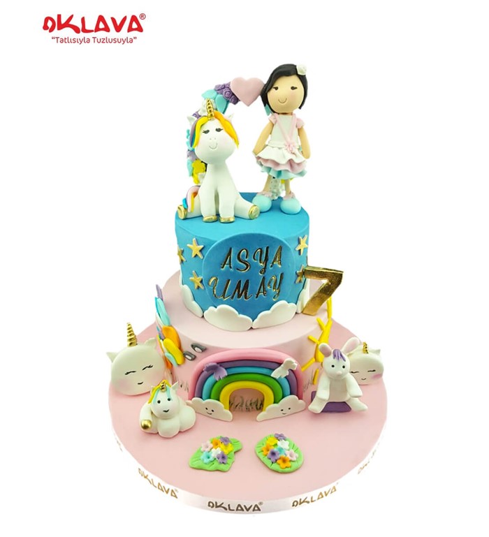 unicorn, rakamlı pasta, unicorn pastaları, doğum günü pasta
