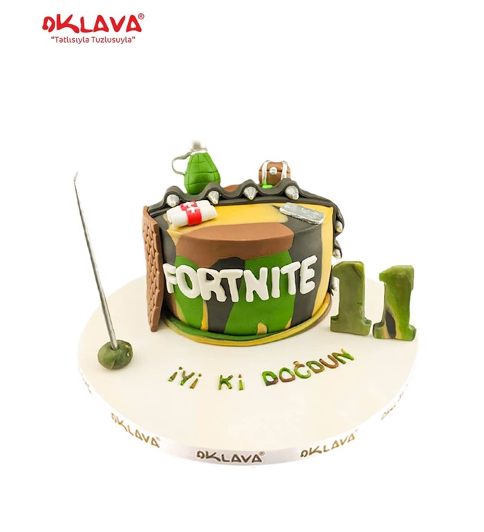 fortnite, oyuncu pastası, özel tasarım pasta, gamer pastası
