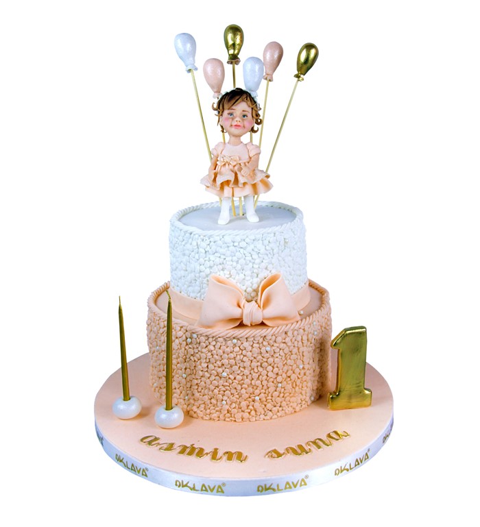 balonlu pasta, kız pastası, kız çocuklar için pasta