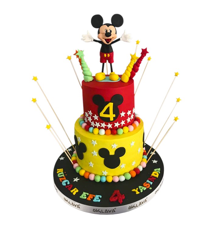 mickey mouselu pasta, mickey mouse konsept pasta, cake