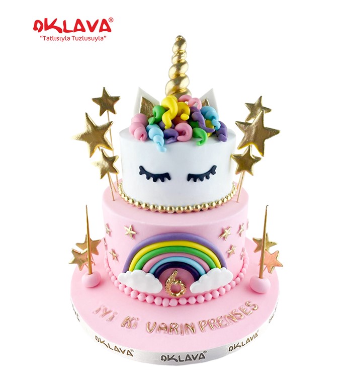 rakamlı unicorn, kız çocuklarına pasta, unicorn modelleri