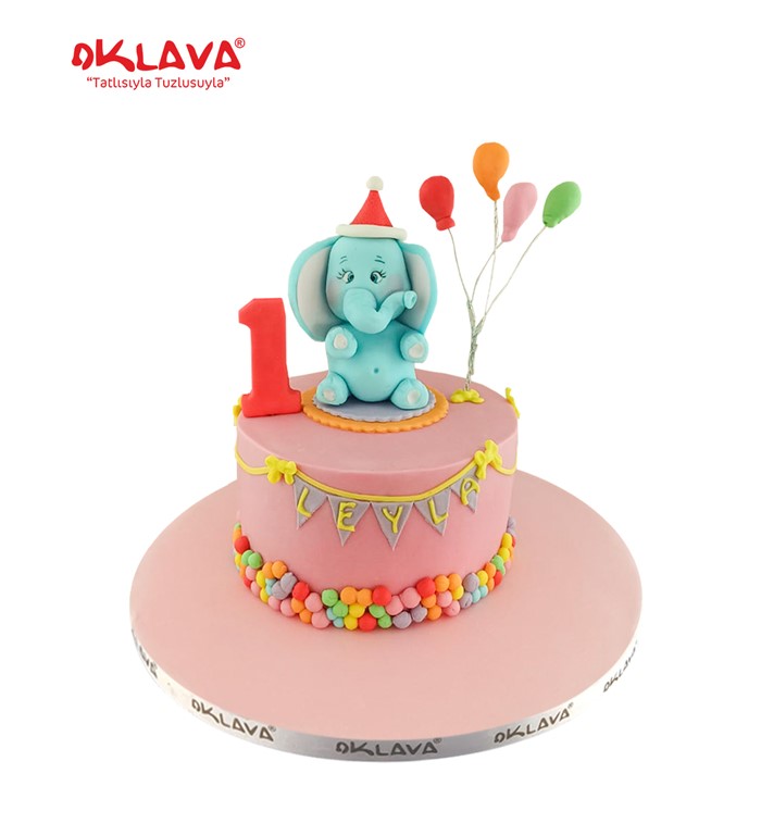 renkli balonlar, balonlu pasta, rakamlı pastalaBirinci yaş g